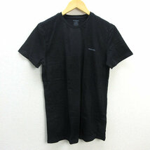 y■美品■ディーゼル/DIESEL ワンポイント プリントTシャツ■黒【メンズM】MENS/20【中古】_画像1