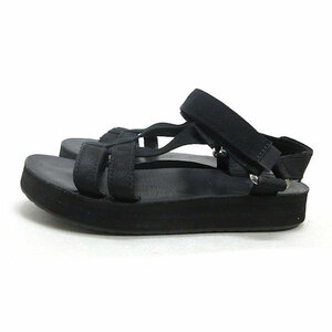 k■【24cm】テバ/Teva 1124550 MIDFORM ARIVACA LEATHER スポーツサンダル/黒/LADIES■21【中古】