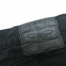 k■リーバイス/Levi's 505 カラーコットンパンツ/ジーンズ【W32 L32】黒/MENS■163【中古】_画像3