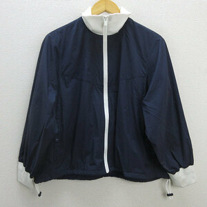 U■ユニクロ/UNIQLO リブブルゾン JW Anderson【M】紺/LADIES/137【中古】■