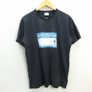 z■コロンビア/Cloumbia バックレイク ショートスリーブTシャツ/PM1865【L】紺/men's/37【中古】■