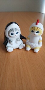 モフサンド ミニ フィギュア シャチにゃん & ニワトリにゃん 2種セット 猫 にわとり シャチ 未使用