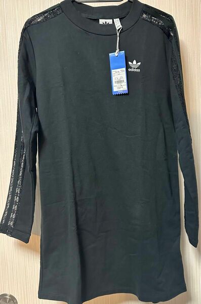 新品　adidas originals サイドレース 長袖 ワンピース チュニック ロンT