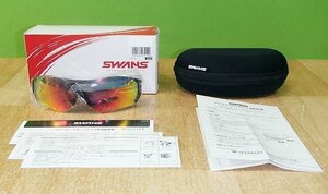 未使用 スワンズ swans サングラス EN8-1701 マットブラック E-NOX EIGHT8 ランニング マラソン ミラーレンズ UVカット 送料520円