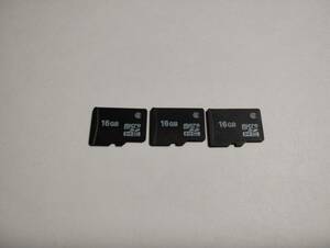 3枚セット　16GB microSDHCカード class2　フォーマット済み　microSDカード　メモリーカード