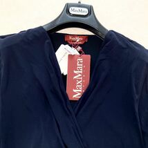 大きいサイズ◆新品タグ付◆MaxMara XXL.3L.4L 2wayベルト付☆ストレッチジャージーカシュクール 濃紺ワンピース 卒業式 入学式 フォーマル_画像4