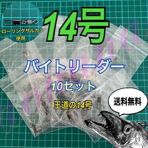 タチウオテンヤ バイトリーダー10セット 14号 太刀魚