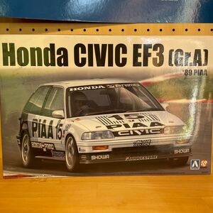 Honda　CIVIC　EF3　Gr.A’89　PIAA　プラモデル　現状品　未組立　No.6-B24005　アオシマ　1/24　BEEMAX　