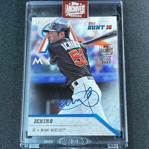 1枚限定 2023 Topps Archives Signature Series イチロー 直筆サインカード 直書き 1/1 One of One