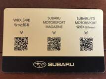 非売品　SUBARU WRX S4 ステッカー ラリージャパン 2023 WRC_画像2