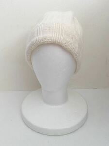 INVERALLAN Britain made wool knitted cap knit cap knitted cap . white Inverallan Scotland made 