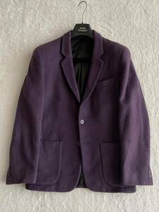  France made agnis b homme size48 cashmere . jacket blaser cashmere . purple men's Agnes B Homme 90 period 00 year 