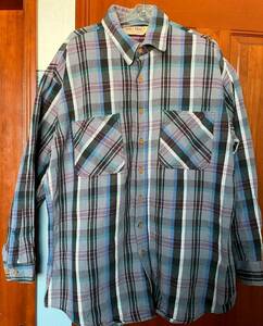 良品 80s-90s BIG MAC ビッグマック USA製 ヘビー チェック ネルシャツ XL ビッグサイズ グレー ヴィンテージ