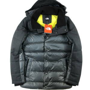  新品◆THE NORTH FACE◆保温 耐久撥水 コズミック ダウン ジャケット S グレー◆ノースフェイス DWR フード取り外し可能◆J800