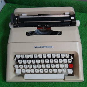 F897★インボイス対応★Olivetti Lettera 35 タイプライター オリベッティ レッテラ 現状品 店頭手渡しOK★2312の画像3