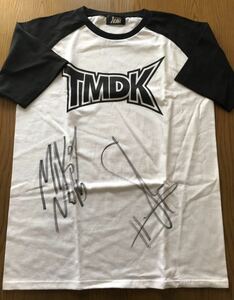 未使用 TMDK 直筆サイン入り ラグラン Tシャツ NOAH 新日本プロレス マイキー・ニコルス シェイン・ヘイスト プロレス プロレスリングノア