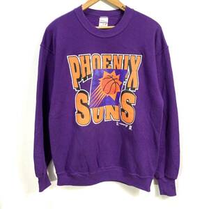 ■ Swingster アメリカ製 NBA PHOENIX SUNS スウェット トレーナー サンズ バスケ パープル L 古着 90年代 ストリート ■