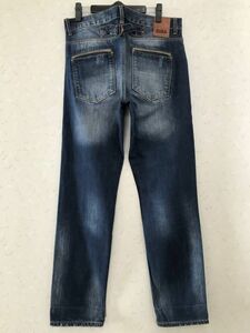 ※ ZARA JEANS ザラジーンズ ロールアップ ダメージ シンチバック ボタンフライ デニムパンツ 　　　　　　　　　　 BJBJ.C