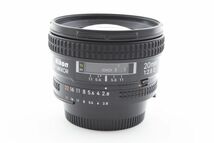 [Rank:AB] 完動品 Nikon AF Nikkor 20mm F2.8 D Ultra Wide Lens + HB-4 フード付 大口径 単焦点 超広角 レンズ ニコン F Mount ※1 #1615_画像8