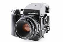 [Rank:AB] 動作好調 Zenza Bronica ETR Si AE-II Finder Zenzanon-PE 75mm F2.8 レンズ付 中判 フィルムカメラ ゼンザブロニカ 通電◎ #824_画像2