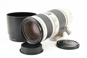 完動美品 Canon Zoom Lens EF 70-200mm F4 L IS USM 手ブレ補正 望遠 ズームレンズ / キヤノン EF フルサイズ セミ大口径 三脚座付 #5928