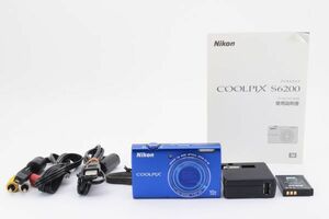 [Rank:AB] Nikon Coolpix S6200 Blue Compact Digital Camera ブルー コンパクトデジタルカメラ デジカメ / ニコン クールピクス ※1 #7653