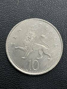 イギリス 10ペンス 外国コイン TEN PENCE 1992年