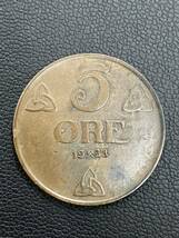 ノルウェー 5オーレ 硬貨 外国 コイン NORG 5ORE 1938年_画像1
