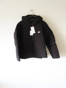 未使用 2023AW DANTON / ダントン DT-A0186 WOMEN'S STRETCH NYLON MIDDLE DOWN HOODED JACKET M BLACK / ダウンジャケット