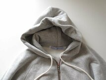 美品 2023 R&D.M.Co- / オールドマンズテーラー ZIP UP PARKA 裏起毛 XL L.GRAY / ジップアップ フードパーカー_画像7