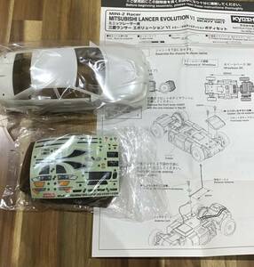 未使用 京商 Mini-z ミニッツ MZB3 ランサーエボリューションⅥ トミー・マキネン Mitsubishi Evolution VI Tommi Makinen Edition 