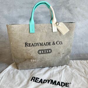 新品未使用 付属品完備 READYMADEレディメイド WEEKEND BAG WHITE ロゴトートバッグ メンズ 再構築 ヴインテージ US ARMY 専用タグ 保存袋