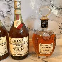 1円~/未開栓/ SUNTORY Brandy X.O DELUXE /サントリー VSOP BRANDY エクストラファイン/SUNTORY BRANDY V.S.O Est.1899 2本/4本セット_画像3