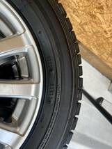 13インチ アルミホイール 4穴 PCD100 中古 スタッドレスタイヤ 付き 145/80R13 _画像2