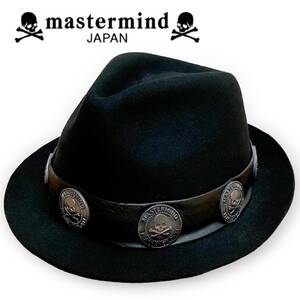 mastermind japan コンチョ付き ウール 中折れハット ロッビア