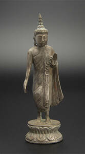 18世紀 泰国 白銅佛立像 タイ 仏像 古美術