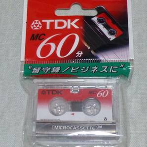 TDK マイクロカセットテープ D-MC60UN (未使用・未開封) の画像1