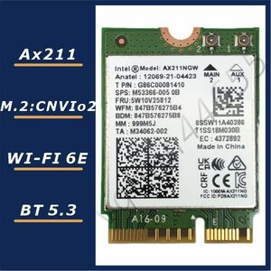 【国内即発】Intel Wi-Fi6E AX211 無線LANカード AX211NGW BT5.3
