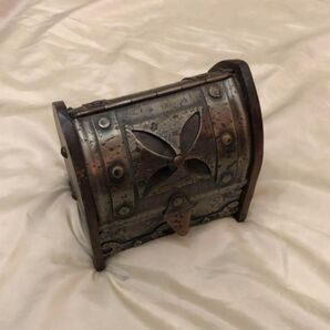 鉄製 木製 小物入れ 宝箱 アクセサリーケース フランス アンティーク