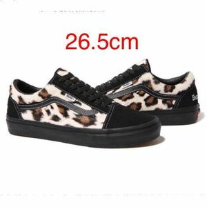 【新品】 26.5cm 23FW Supreme Vans Leopard Old Skool Black シュプリーム バンズ レオパード オールドスクール ブラック