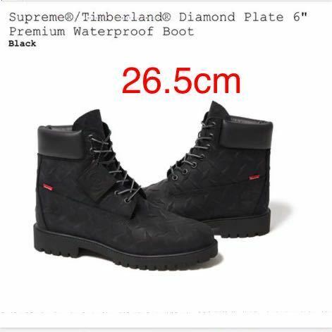 【新品】23FW Supreme Timberland Diamond Plate 6inch Premium Waterproof Boot Black シュプリーム ティンバーランド ブーツ ブラック