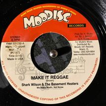 人気　funky reggae 45 7インチレコード　SHARK WILSON MAKE IT REGGAE james brown_画像1