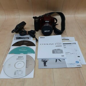 デジタルカメラ クールピクス P510 レッド ニコン NIKON NIKKOR 42x WIDE OPTICAL ZOOM ED VR 4.3-180mm F3-5.9 