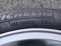 『psi』ダイハツ純正 MINILITE 15インチ × 4.5J 4穴 PCD100 アルミホイール ＆ MICHELIN ENERGY SAVER 165/55R15 ラジアルタイヤ4本セット_画像7