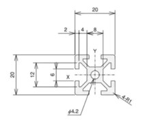 アルミ フレーム 5cm ブロック 10個_画像2