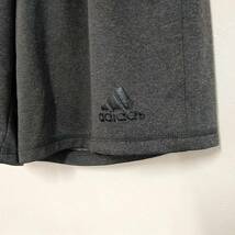 【古着】adidas(アディダス)　ハーフパンツ(ジャージパンツ)　ポリエステル100%　ブラック、グレー　Mサイズ　男性　_画像3