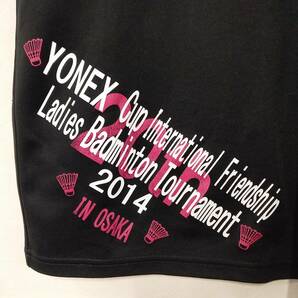 ★【古着】YONEX(ヨネックス) 半袖 Tシャツ SSサイズ(身長157～163㎝) 黒(プリント)の画像5