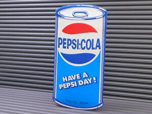 送料\350【ＰＥＰＳＩ・ペプシ】※《エンボスメタルサイン／７０年代・缶型》 アメリカン雑貨　エンボス看板　ブリキ看板　4