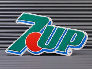 送料\350【７ＵＰ・セブンアップ】※《エンボスメタルサイン／ロゴ型》 アメリカン雑貨　エンボス看板　ブリキ看板　8