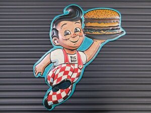 送料\350【BIG BOY・ビッグボーイ】※《エンボスメタルサイン／ダイカット》 アメリカン雑貨　エンボス看板　ブリキ看板　15